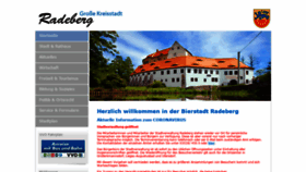 What Radeberg.de website looked like in 2020 (3 years ago)