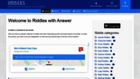 What Riddles.nu website looked like in 2020 (3 years ago)