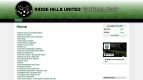 What Rhufc.com website looked like in 2020 (3 years ago)