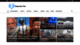 What Reporterfox.com website looked like in 2020 (3 years ago)
