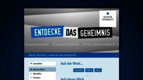 What Rainerwermelt.de website looked like in 2020 (3 years ago)