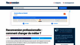What Reconversionprofessionnelle.org website looked like in 2020 (3 years ago)