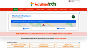 What Recruitmentindia.in website looked like in 2020 (3 years ago)