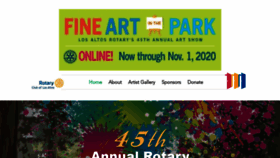 What Rotaryartshow.com website looked like in 2020 (3 years ago)