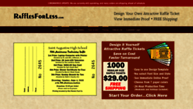 What Rafflesforless.com website looked like in 2020 (3 years ago)