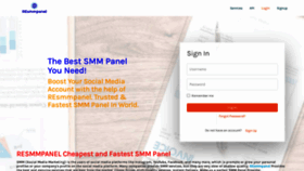 What Resmmpanel.com website looked like in 2020 (3 years ago)