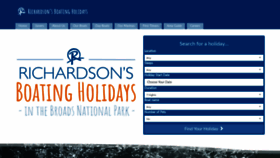 What Richardsonsboatingholidays.co.uk website looked like in 2020 (3 years ago)