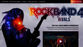 What Rockband.com website looked like in 2020 (3 years ago)