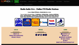 What Radioindialive.com website looked like in 2020 (3 years ago)