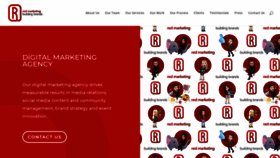 What Redmarketing.co.za website looked like in 2020 (3 years ago)