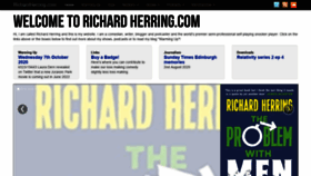 What Richardherring.com website looked like in 2020 (3 years ago)