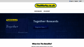 What Rewards.theworks.co.uk website looked like in 2020 (3 years ago)