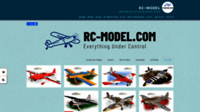 What Rc-model.com website looked like in 2020 (3 years ago)