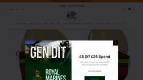What Royalmarinesshop.com website looked like in 2020 (3 years ago)