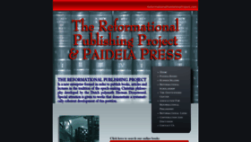 What Reformationalpublishingproject.com website looked like in 2020 (3 years ago)