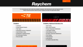 What Raychem.com website looked like in 2020 (3 years ago)