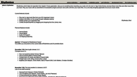 What Rhythmbox.org website looked like in 2020 (5 years ago)