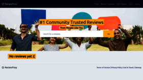 What Reviewfoxy.com website looked like in 2020 (3 years ago)