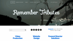 What Remembertributes.com website looked like in 2020 (3 years ago)