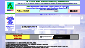 What Radiofeeds.co.uk website looked like in 2020 (3 years ago)