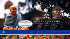 What Radhakalachandji.com website looked like in 2020 (3 years ago)