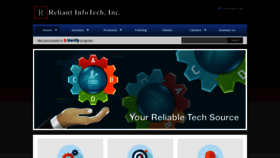 What Reliantinfotech.com website looked like in 2020 (3 years ago)