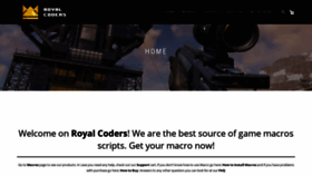 What Royal-coders.com website looked like in 2020 (3 years ago)