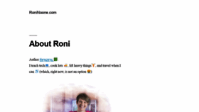 What Roninoone.com website looked like in 2020 (3 years ago)