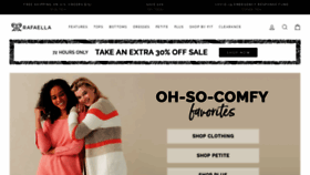 What Rafaellasportswear.com website looked like in 2020 (3 years ago)