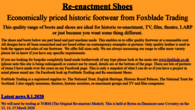What Re-enactment-shoes.co.uk website looked like in 2020 (3 years ago)