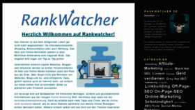 What Rankwatcher.de website looked like in 2020 (3 years ago)