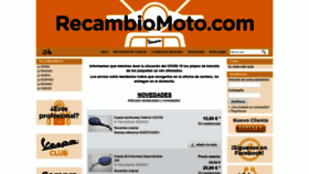 What Recambiomoto.com website looked like in 2020 (3 years ago)