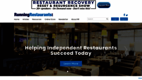What Runningrestaurants.com website looked like in 2020 (3 years ago)