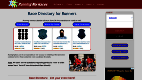 What Runningmyraces.com website looked like in 2020 (3 years ago)