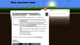 What Ruraldevelopmentcourse.com website looked like in 2020 (3 years ago)
