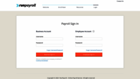 What Runpayroll.com website looked like in 2020 (3 years ago)