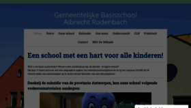 What Rodenbachschool.be website looked like in 2020 (3 years ago)