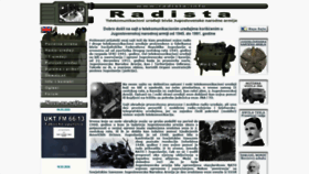 What Radista.info website looked like in 2020 (3 years ago)