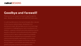 What Radicaldesigns.org website looked like in 2020 (3 years ago)