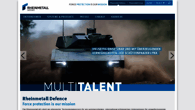 What Rheinmetall-detec.de website looked like in 2020 (3 years ago)