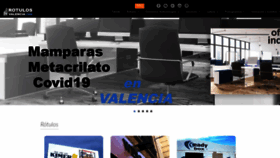 What Rotulosvalencia.com website looked like in 2020 (3 years ago)