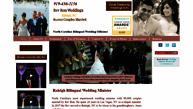 What Reverendronweddings.com website looked like in 2020 (3 years ago)
