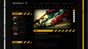 What Renault19.cz website looked like in 2020 (3 years ago)