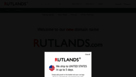What Rutlands.co.uk website looked like in 2020 (3 years ago)