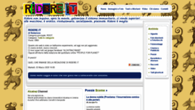 What Ridere.it website looked like in 2020 (3 years ago)