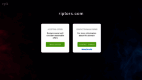 What Riptors.com website looked like in 2020 (3 years ago)