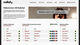 What Radiofy.se website looked like in 2020 (3 years ago)