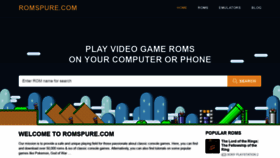 What Romspure.com website looked like in 2020 (3 years ago)