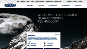 What Reishauer.com website looked like in 2020 (4 years ago)