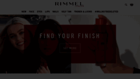 What Rimmellondon.com website looked like in 2020 (3 years ago)